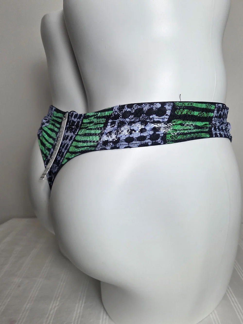 Men's Green & Blue G String